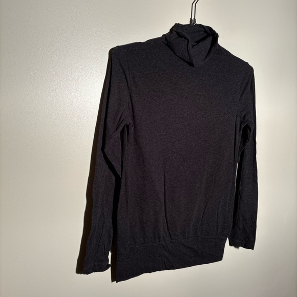 Isda & Co Dark Gray Mock Neck Long Sleeve Shirt - Picture 2 of 6